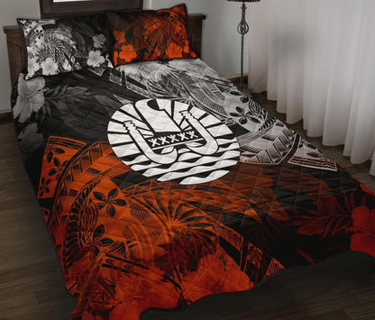 Tahiti Polynesian Quilt Bed Set - Vintage Polynesian Turtle