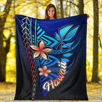 Tahiti Premium Blanket - Vintage Tribal Mountain