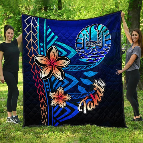 Tahiti Premium Quilt - Vintage Tribal Mountain