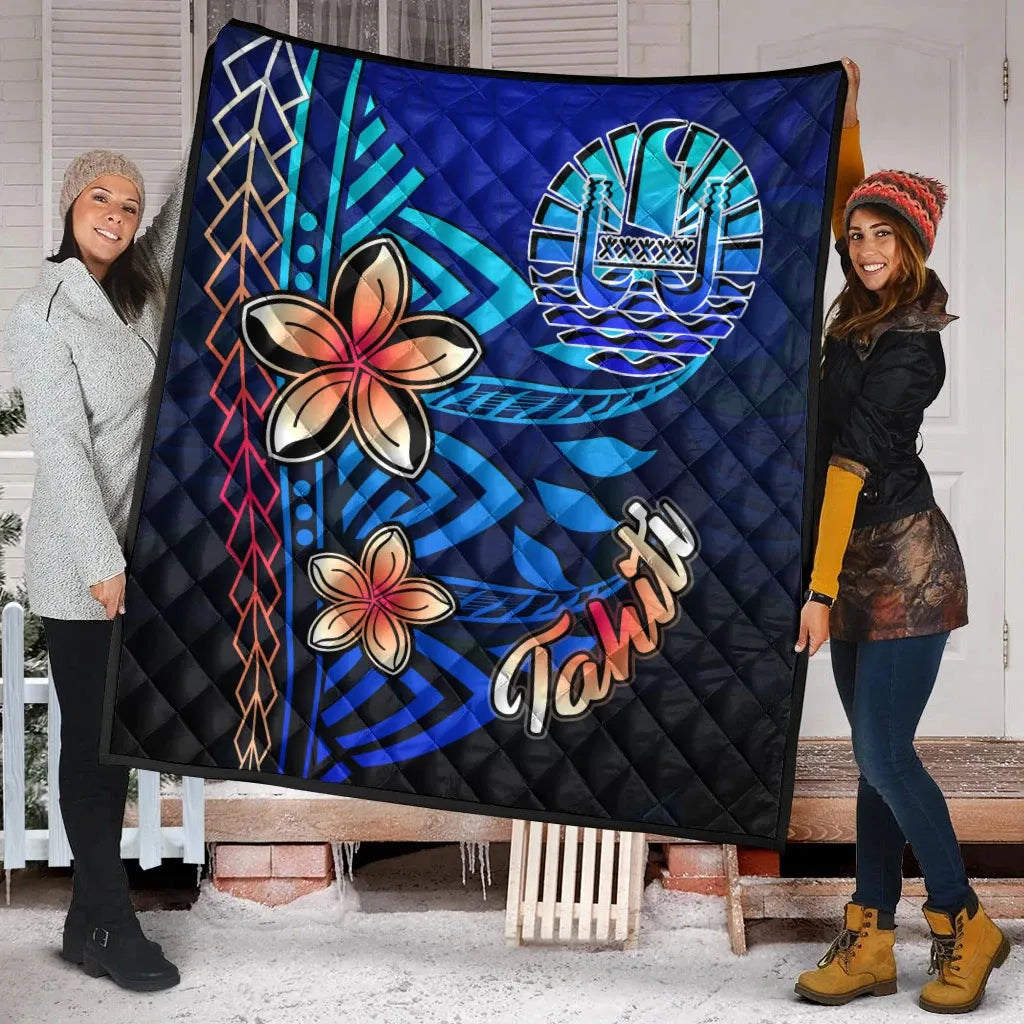 Tahiti Premium Quilt - Vintage Tribal Mountain