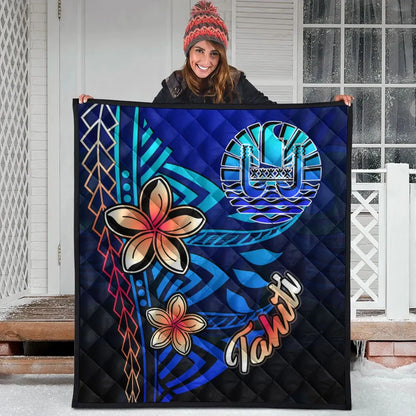 Tahiti Premium Quilt - Vintage Tribal Mountain