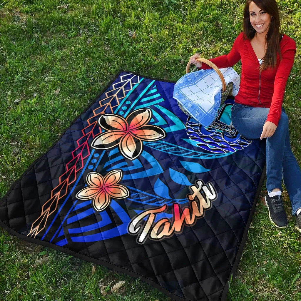 Tahiti Premium Quilt - Vintage Tribal Mountain
