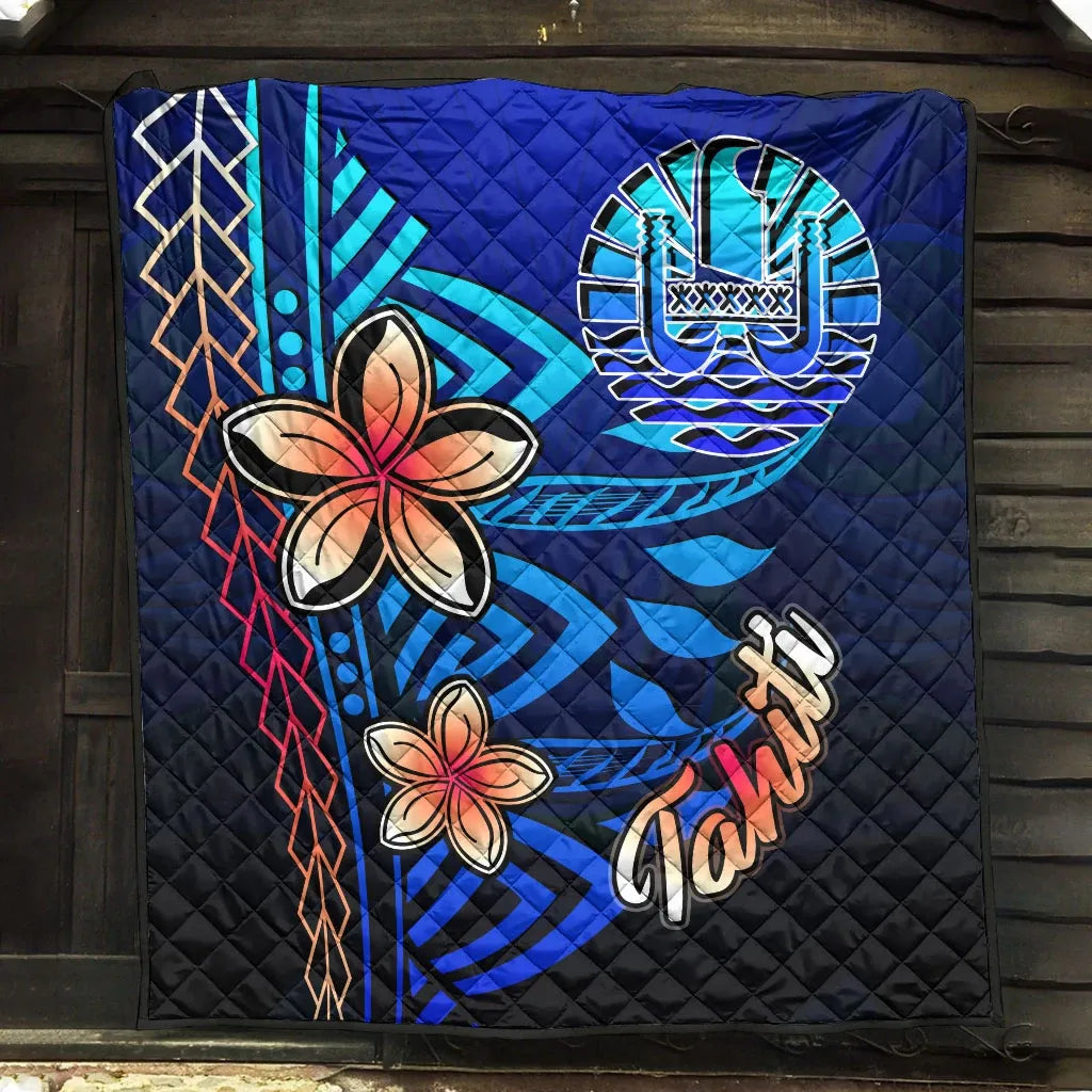 Tahiti Premium Quilt - Vintage Tribal Mountain