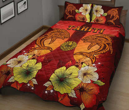 Tahiti Quilt Bed Sets - Tribal Tuna Fish