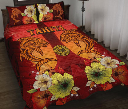 Tahiti Quilt Bed Sets - Tribal Tuna Fish
