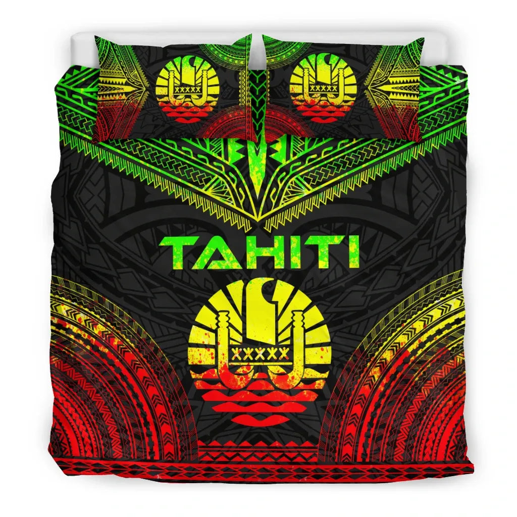 Tahiti Polynesian Chief Duvet Cover Set - Reggae Version