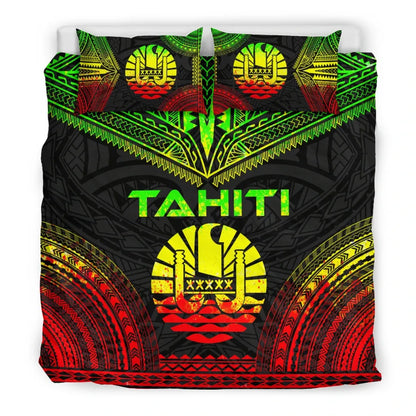 Tahiti Polynesian Chief Duvet Cover Set - Reggae Version