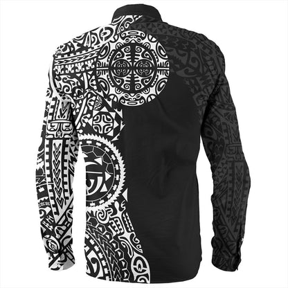 Tahiti Long Sleeve Shirt Tribal Tattoo