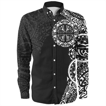 Tahiti Long Sleeve Shirt Tribal Tattoo
