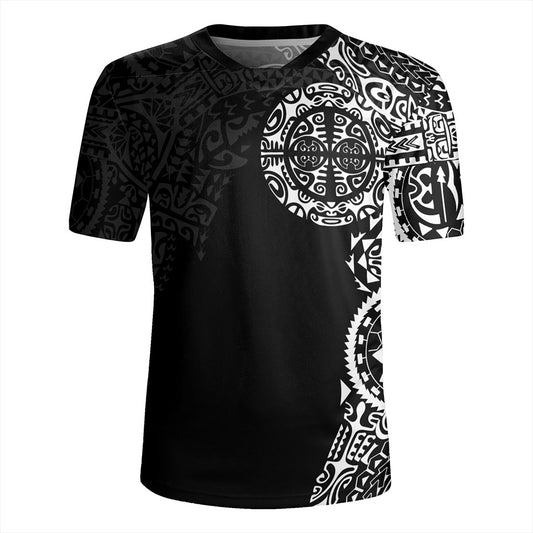 Tahiti Rugby Jersey Tribal Tattoo