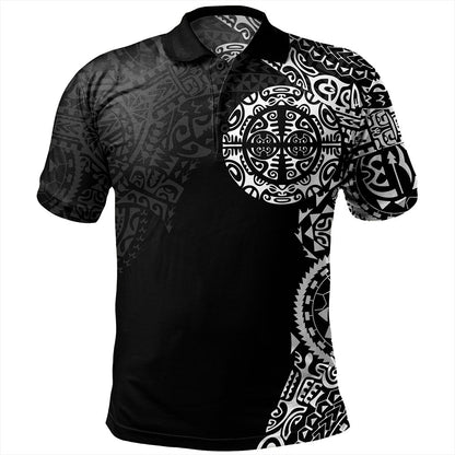 Tahiti Polo Shirt Tribal Tattoo