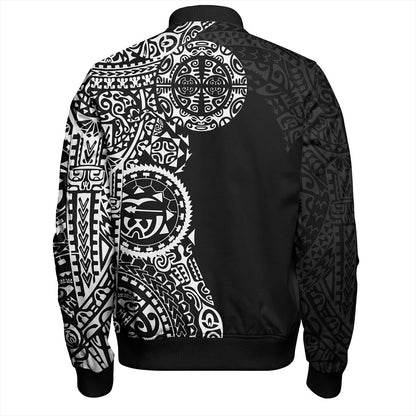 Tahiti Bomber Jacket Tribal Tattoo