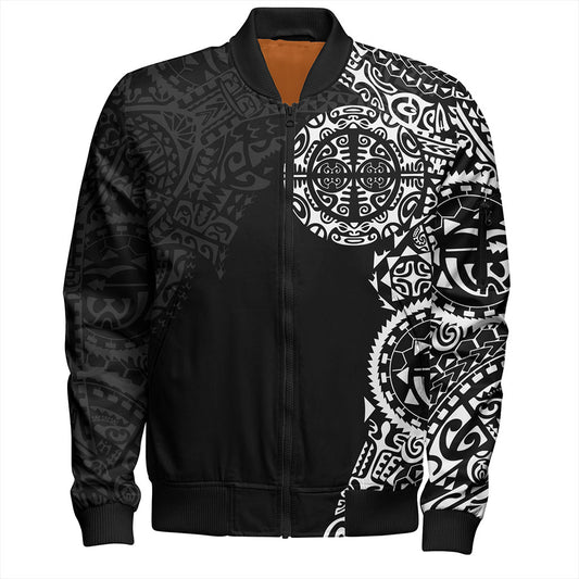 Tahiti Bomber Jacket Tribal Tattoo
