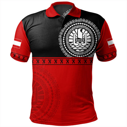 Tahiti Polo Shirt Tribal Tattoo Design