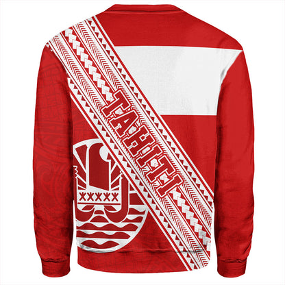 Tahiti Sweatshirt Flag And Coat Of Arms