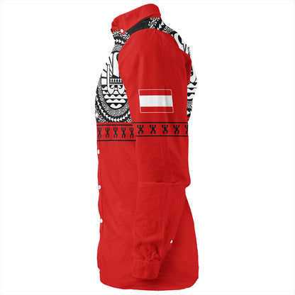 Tahiti Long Sleeve Shirt Tribal Tattoo Design