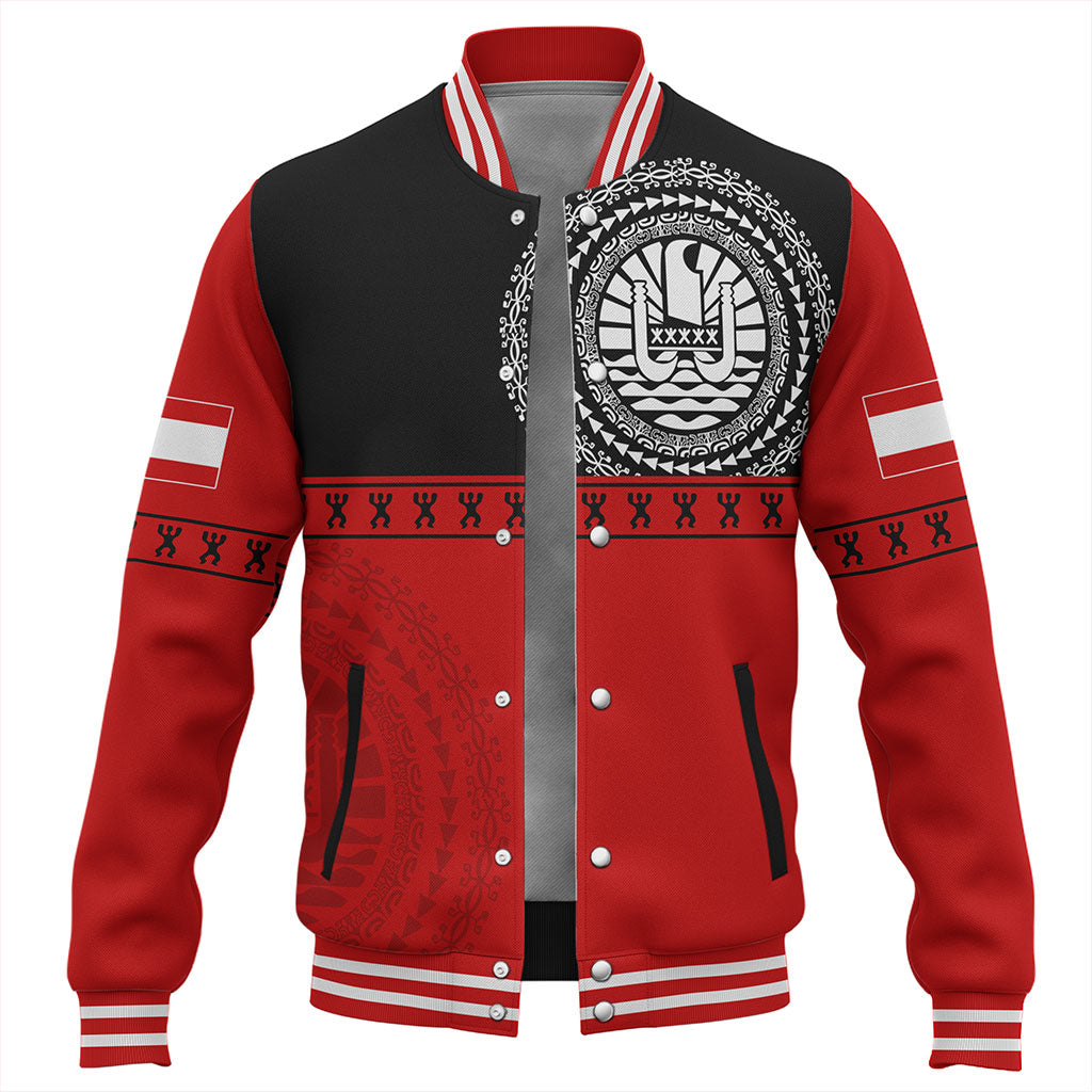 Tahiti Baseball Jacket Tribal Tattoo Design