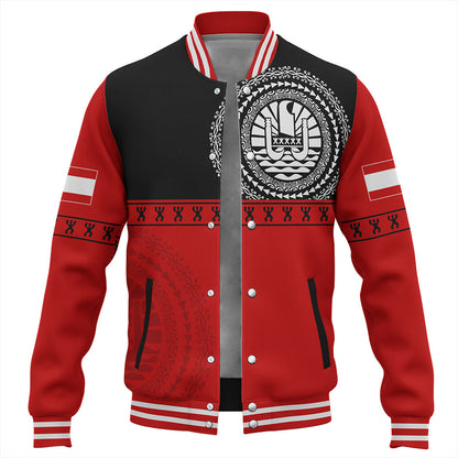 Tahiti Baseball Jacket Tribal Tattoo Design