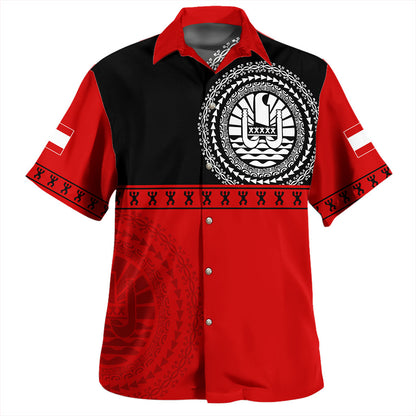 Tahiti Hawaiian Shirt Tribal Tattoo Design