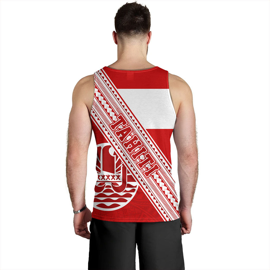 Tahiti Tank Top Flag And Coat Of Arms