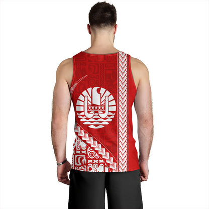 Tahiti Tank Top Tribal Fabric And Coat Of Arms