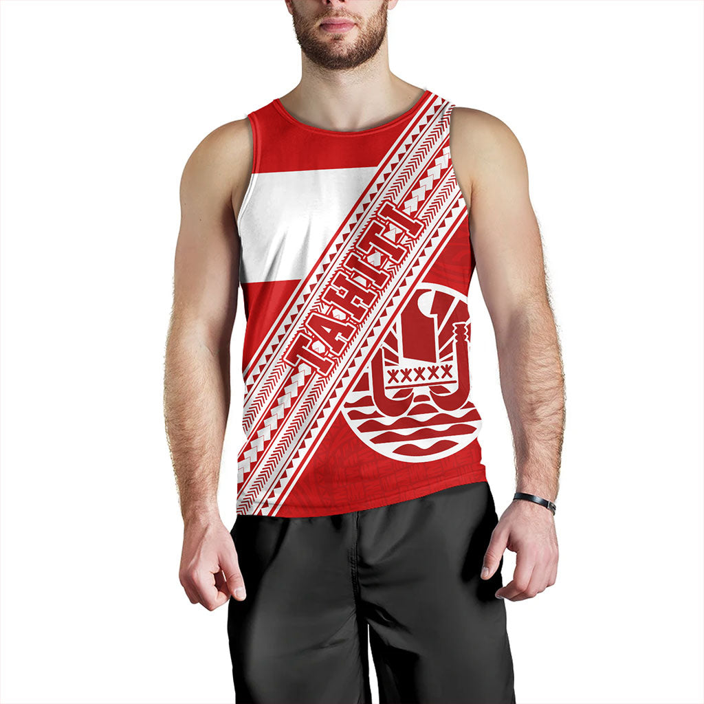 Tahiti Tank Top Flag And Coat Of Arms
