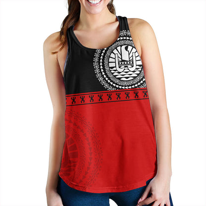 Tahiti Women Tank Tribal Tattoo Design