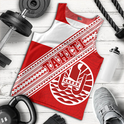 Tahiti Tank Top Flag And Coat Of Arms