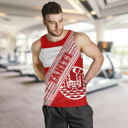 Tahiti Tank Top Flag And Coat Of Arms