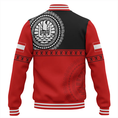 Tahiti Baseball Jacket Tribal Tattoo Design