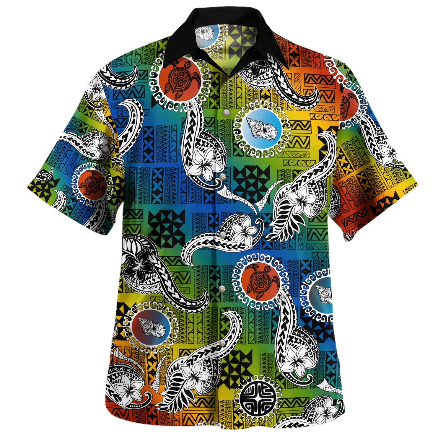 Tahiti Hawaiian Shirt Tribal Tattoo