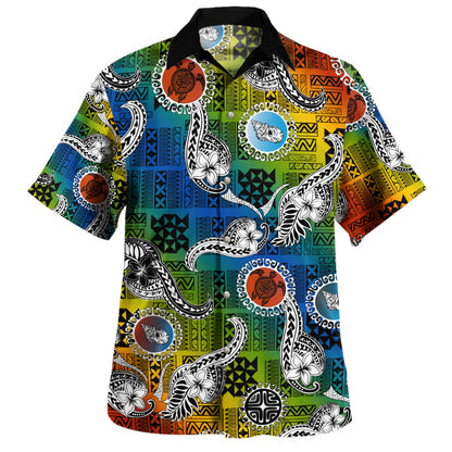 Tahiti Hawaiian Shirt Tribal Tattoo