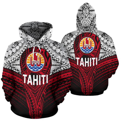 Tahitian Polynesian Hoodie - Tahiti Flag