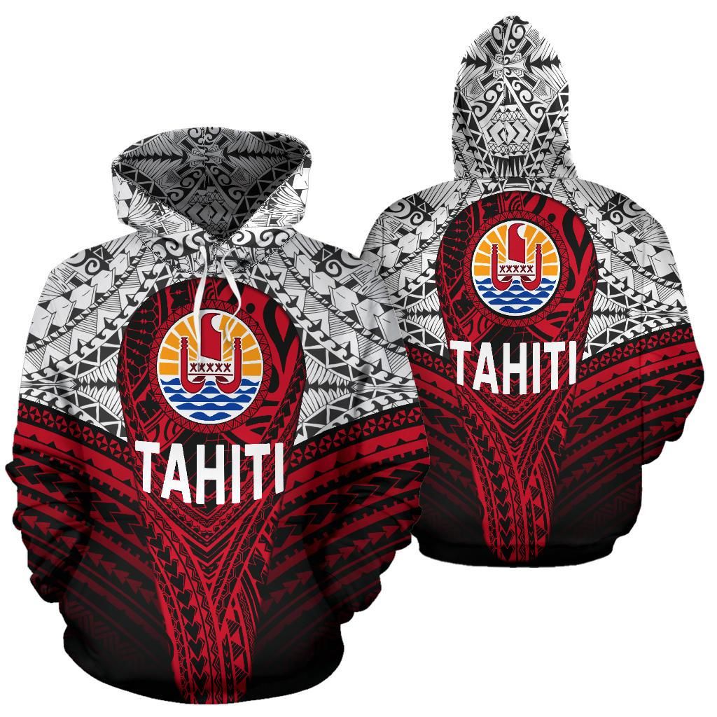 Tahitian Polynesian Hoodie - Tahiti Flag