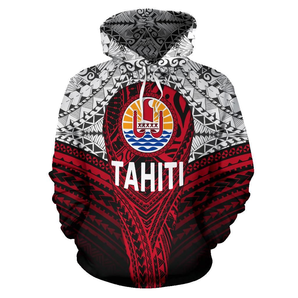Tahitian Polynesian Hoodie - Tahiti Flag
