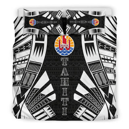 Tahiti Duvet Cover Set - Polynesian Tattoo
