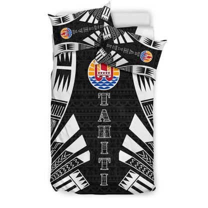 Tahiti Duvet Cover Set - Polynesian Tattoo