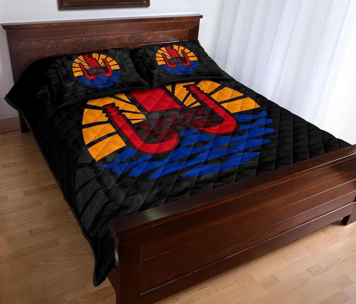 Tahiti Polynesian Quilt Bed Set