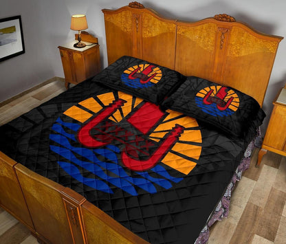 Tahiti Polynesian Quilt Bed Set