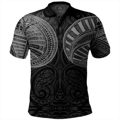 Samoa Polo Shirt Tribal Tattoo Chest Design