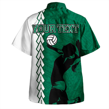 Hawaii Hawaiian Shirt Custom Women Volleyball Polynesia Tattoo