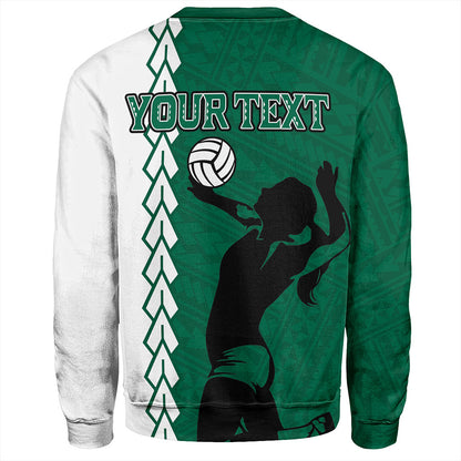 Hawaii Sweatshirt Custom Women Volleyball Polynesia Tattoo