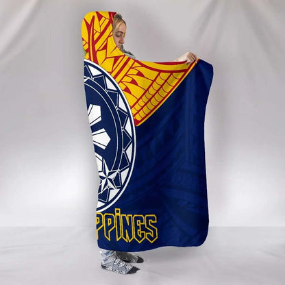 The Philippines Hooded Blanket - Filipino Sampaguita