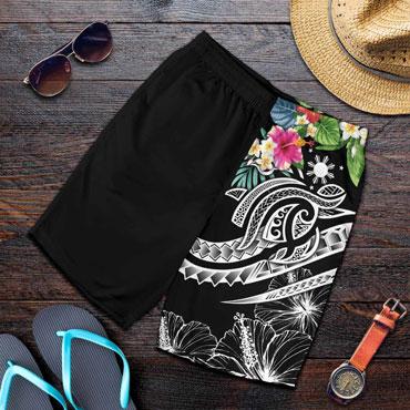 The Philippines Men Shorts - Summer Plumeria (Black)