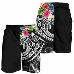 The Philippines Men Shorts - Summer Plumeria (Black)