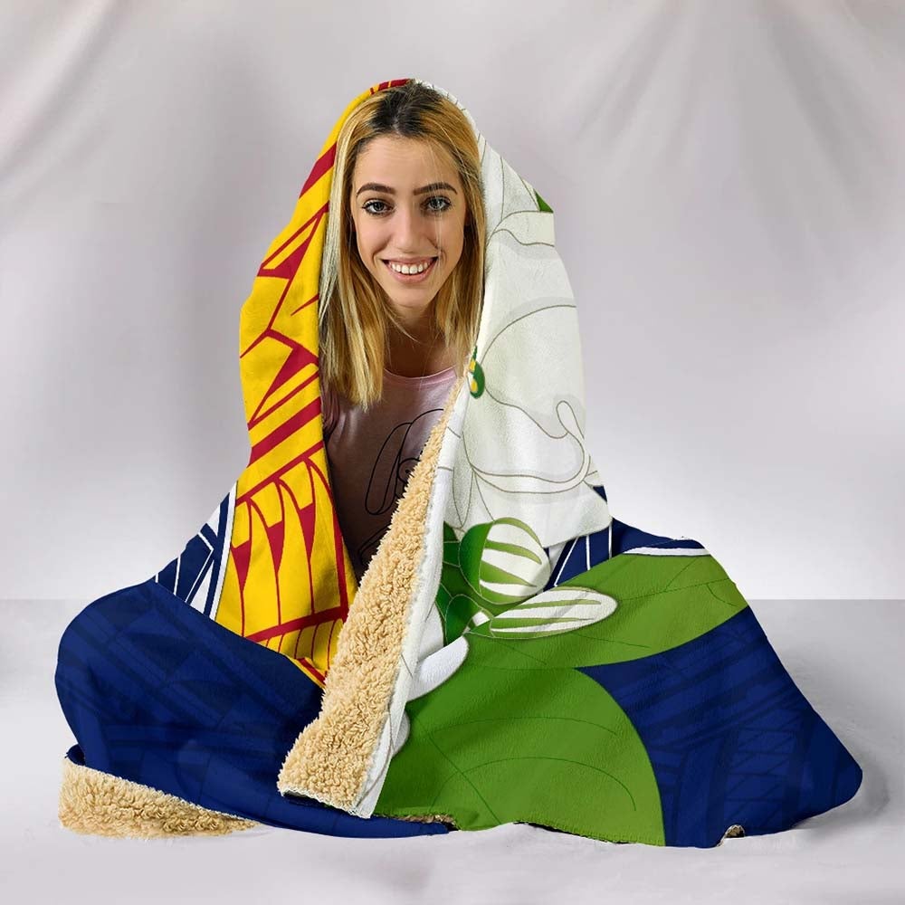 The Philippines Personalised Hooded Blanket - Filipino Sampaguita