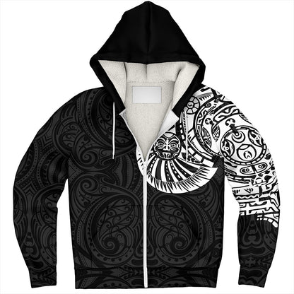 Samoa Sherpa Hoodie The Rock Chest Tattoo Pieces Designs