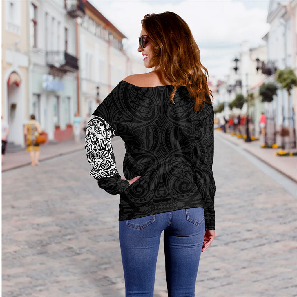Samoa Off Shoulder Sweatshirt The Rock Chest Tattoo Pieces Designs