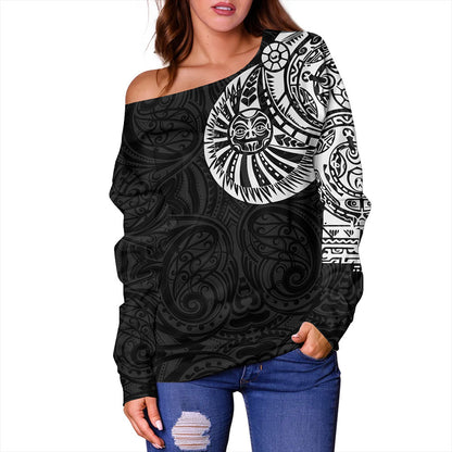 Samoa Off Shoulder Sweatshirt The Rock Chest Tattoo Pieces Designs