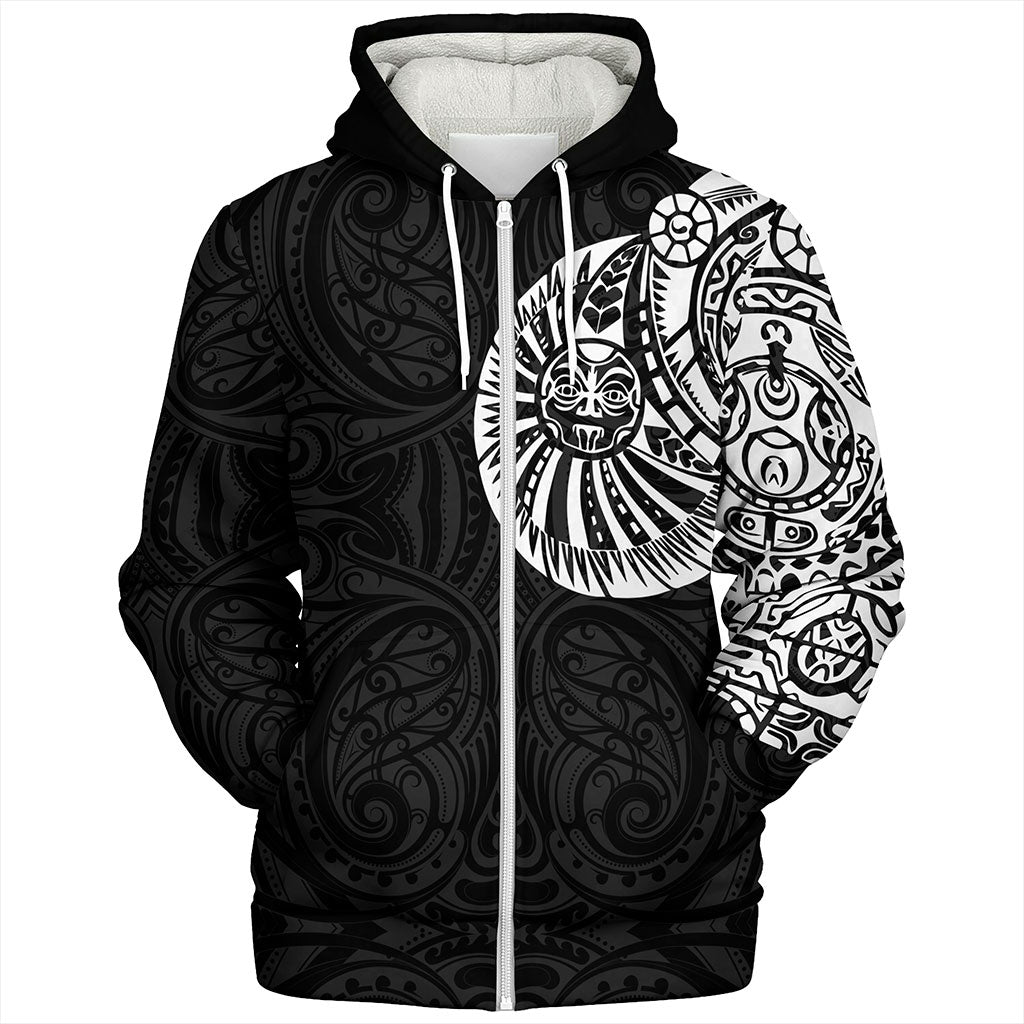 Samoa Sherpa Hoodie The Rock Chest Tattoo Pieces Designs